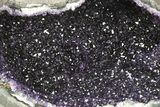 Very Sparkly, Dark Purple Amethyst Geode - Uruguay #275669-1